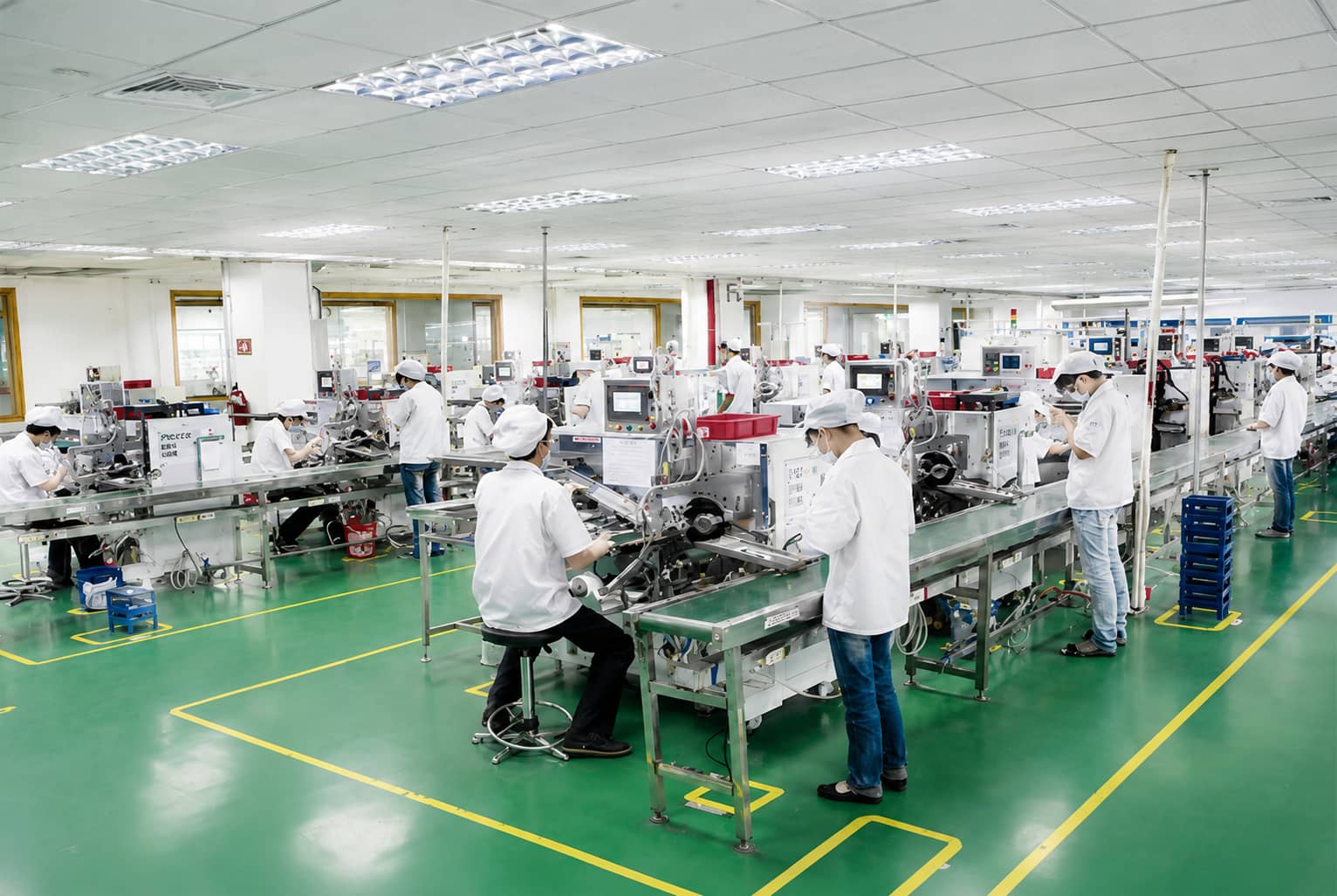 Semi-automatic winding machine for lithium-ion batteries, assembling cathode, separator and anode layers into a jelly roll bare cell.